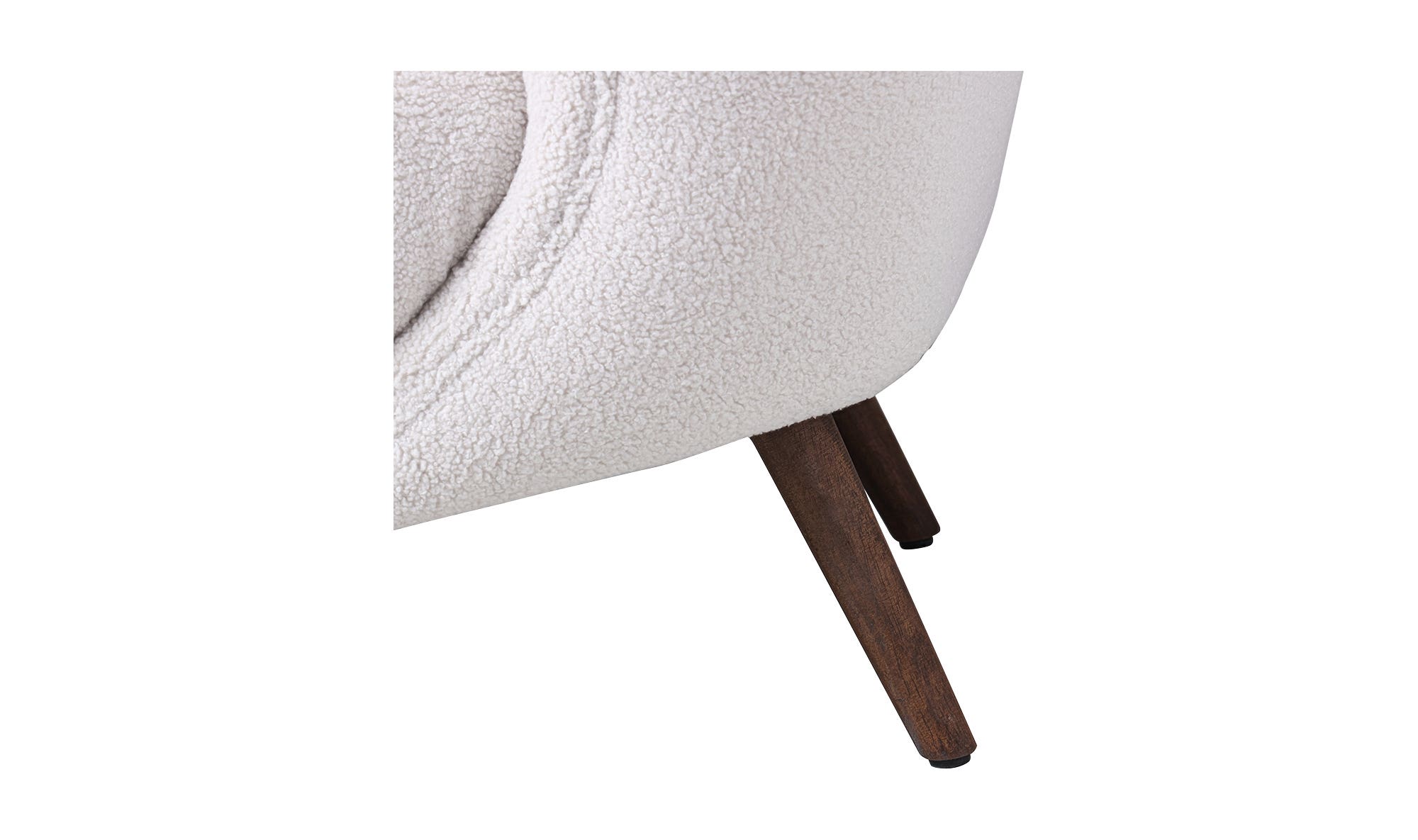 Moe's - Margot Contemporary Accent Chair in Cream