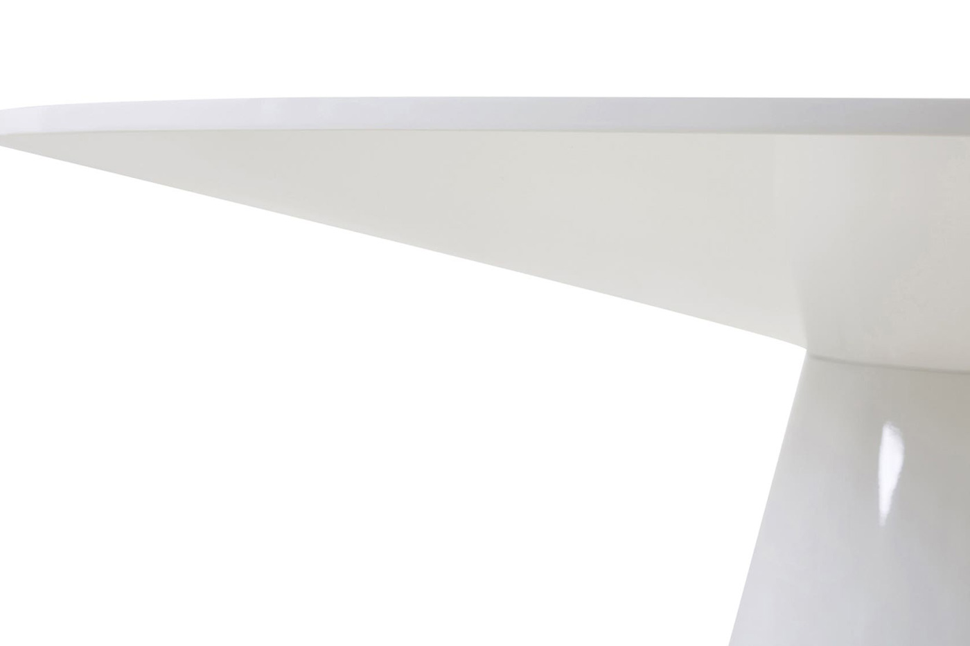 Moe's Otago Round Dining Table - White, 54"