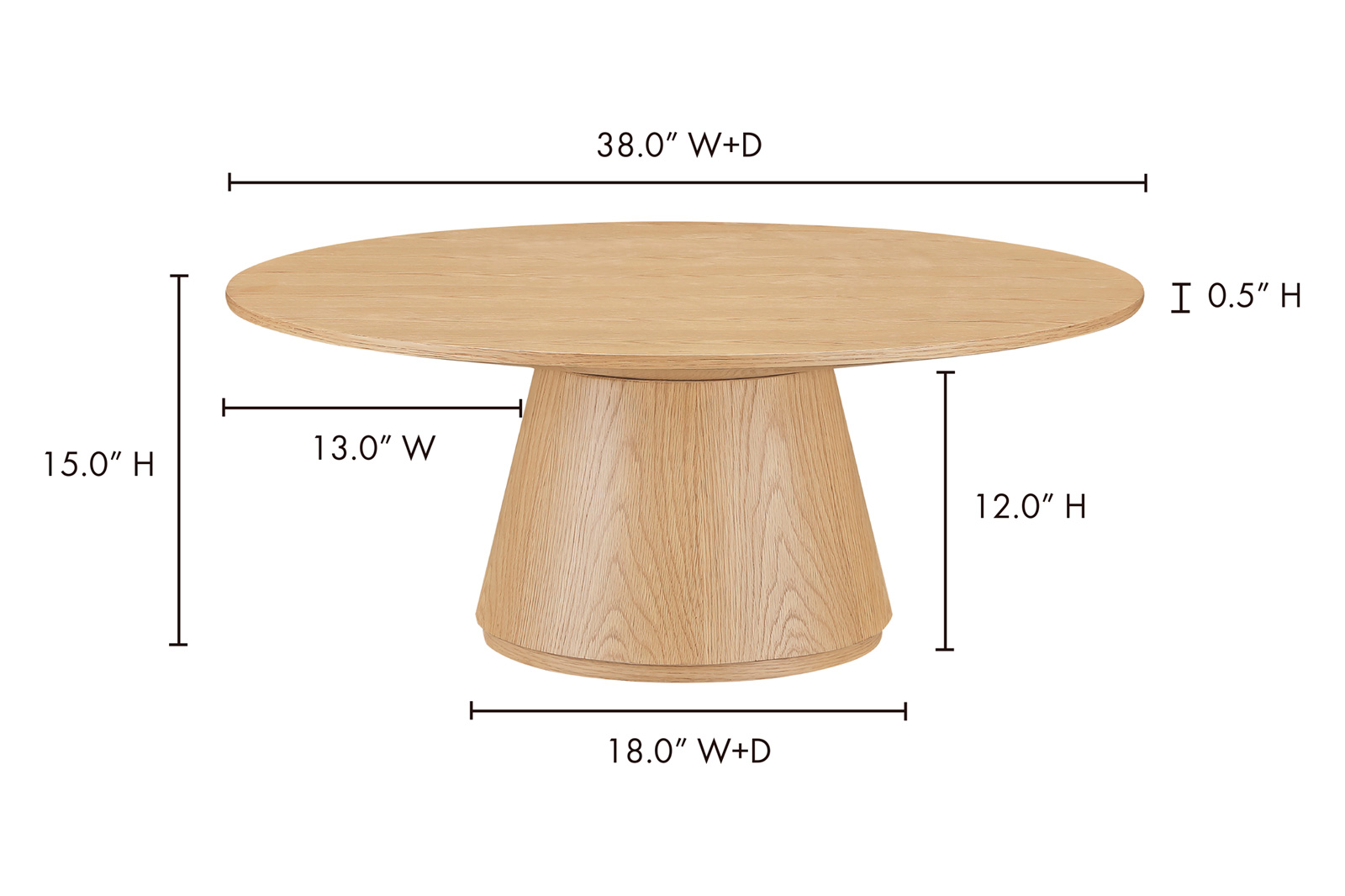 Moe's Otago Coffee Table - Oak