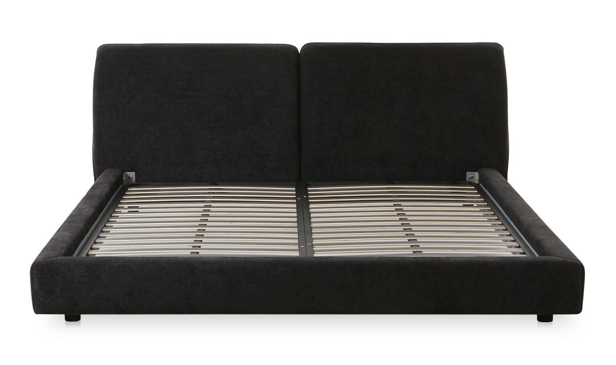 Moe's Zeppelin Contemporary Queen Size Bed - Heather Black