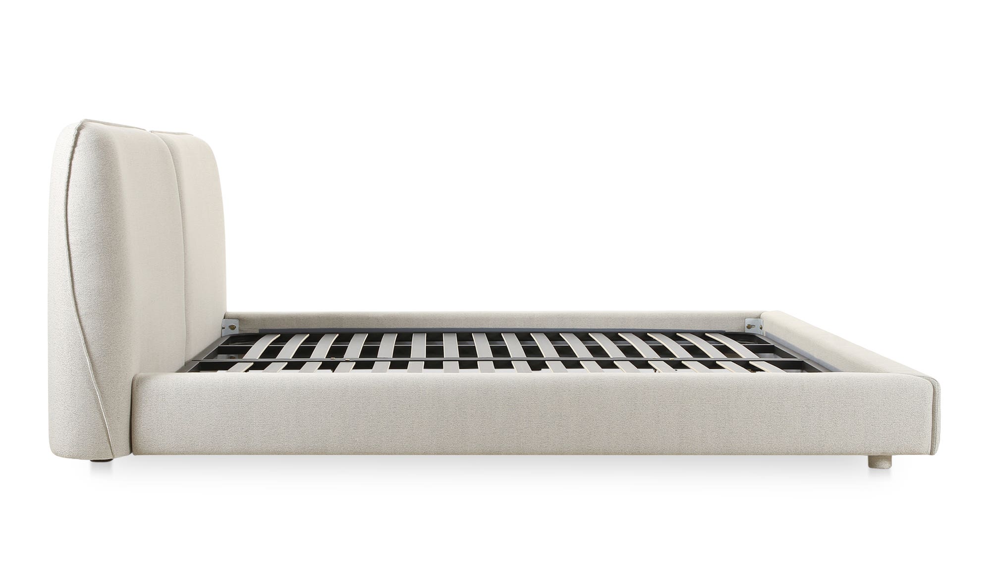 Moe's Zeppelin Contemporary Queen Size Bed - Light Gray