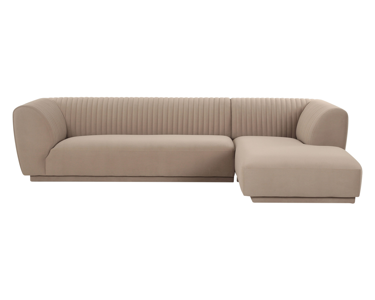 Moe's Zandro Contemporary Right Arm Sectional - Beige