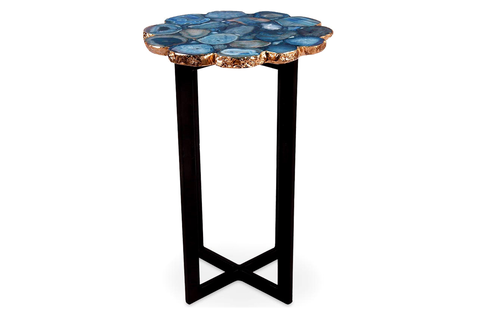 Moe's - Azul Agate Accent Table in Blue
