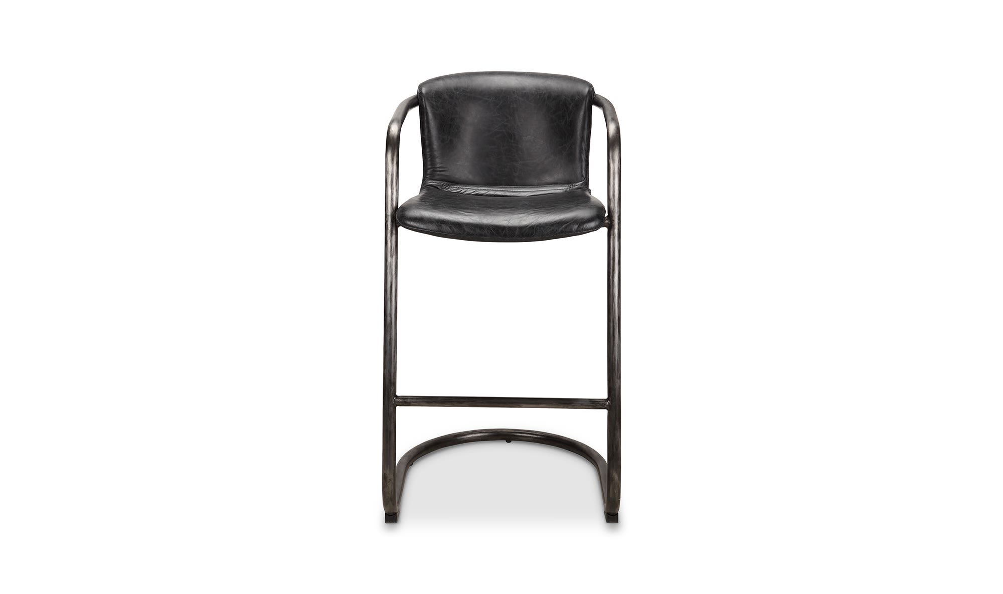 Moe's Freeman Industrial Bar Stool Set of 2 - Black