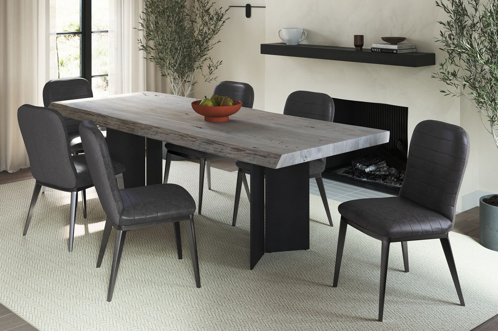 Moe's Shelton Dining Chair Set of 2 - Black