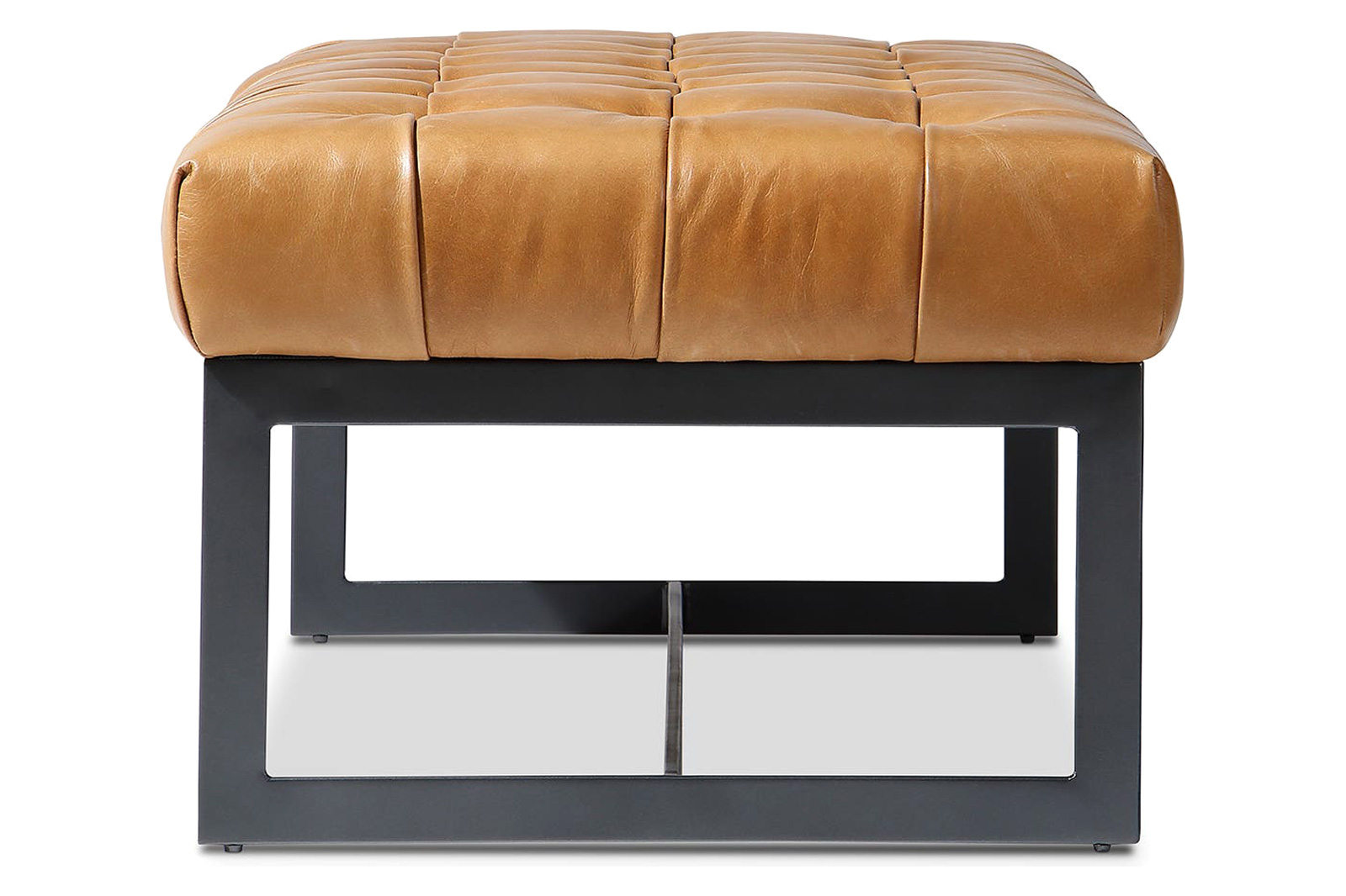 Moe's Wyatt Leather Bench - Tan