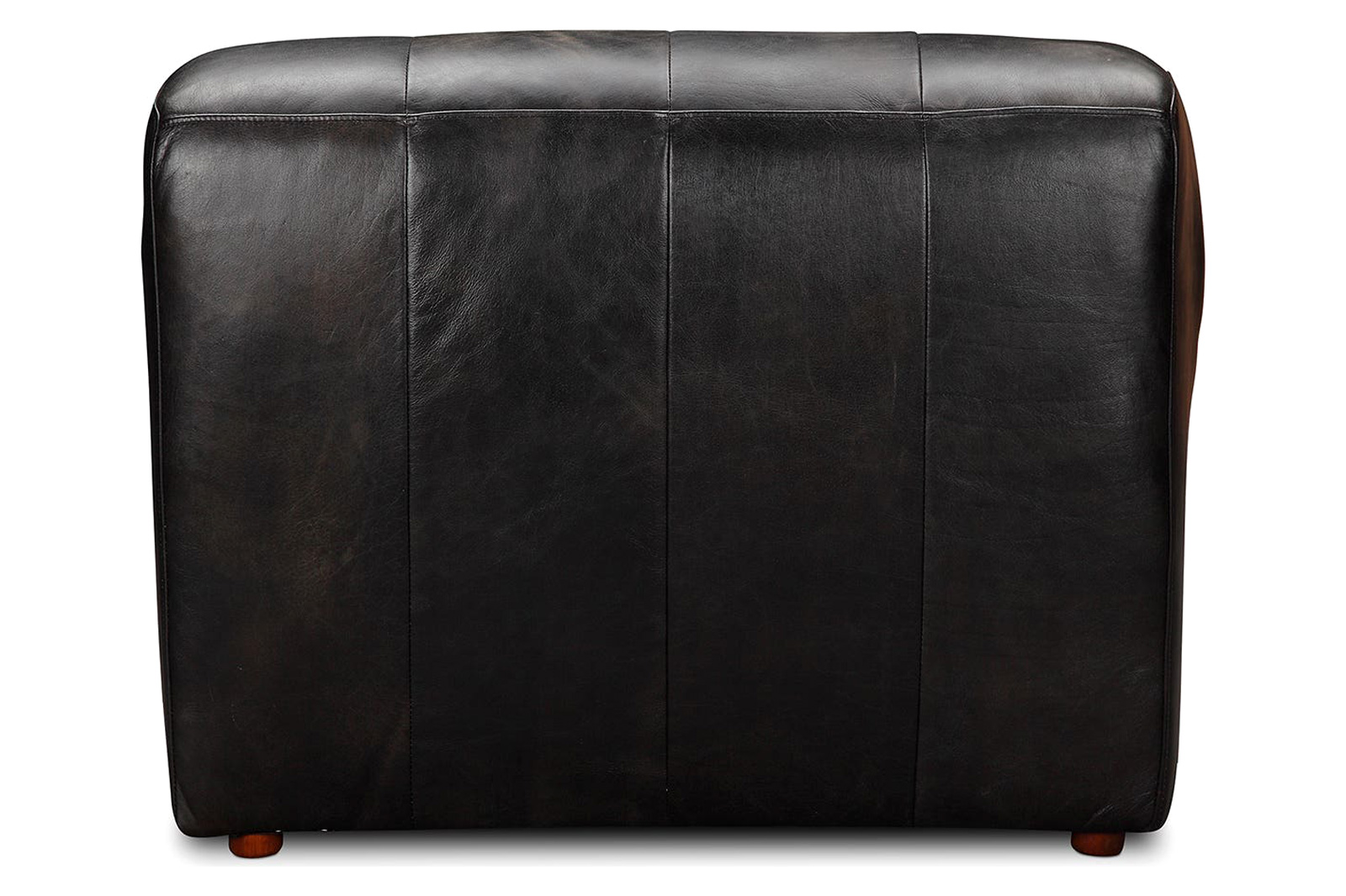 Moe's Ramsay Leather Chaise - Antique