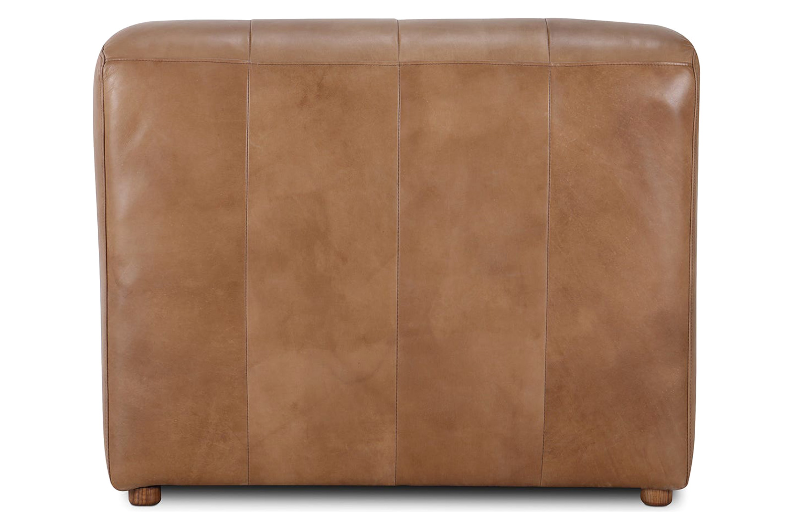 Moe's Ramsay Leather Chaise - Tan