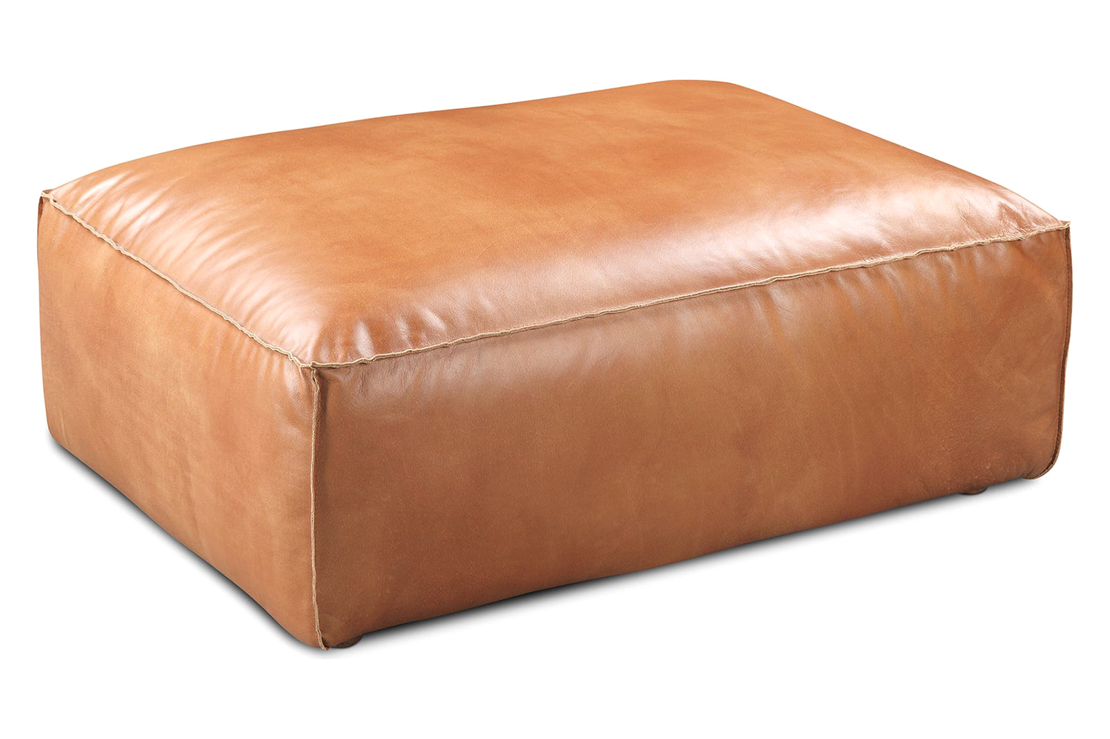 Moe's Luxe Ottoman - Tan
