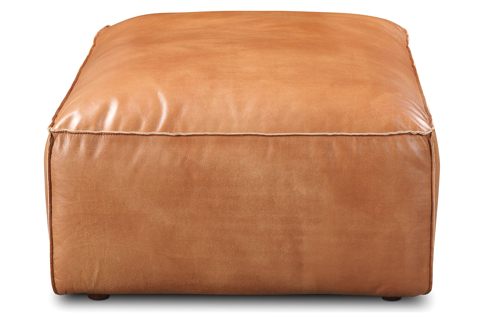 Moe's Luxe Ottoman - Tan