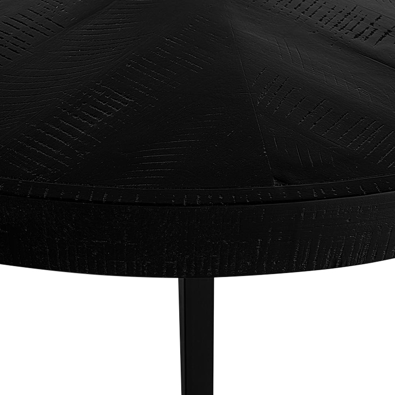 Moe's Parq Round Dining Table - Black, 60"