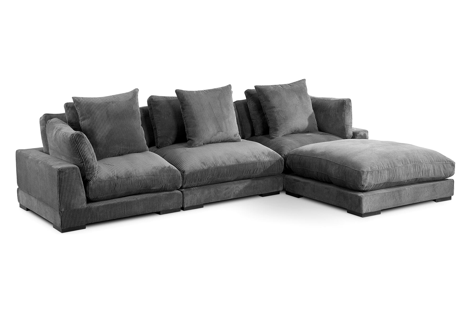 Moe's Tumble Lounge Modular Sectional - Dark Gray