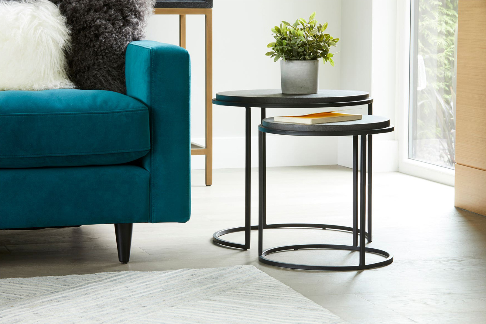 Moe's - Roost Nesting Tables Set of 2 in Black