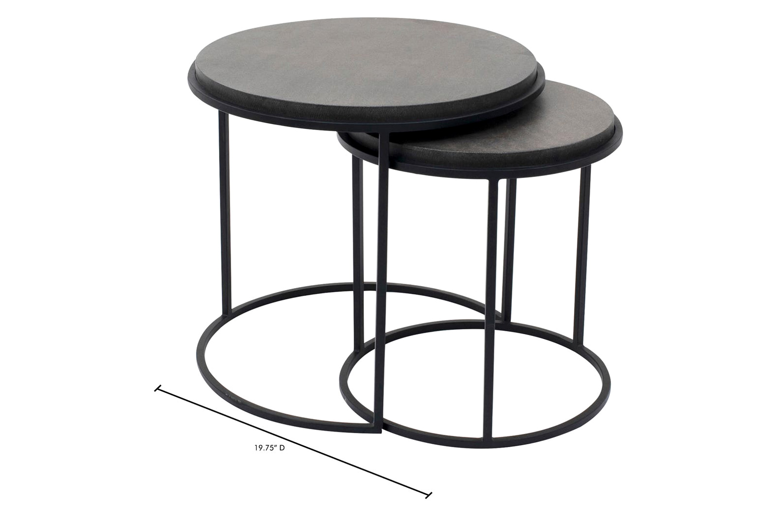 Moe's - Roost Nesting Tables Set of 2 in Black