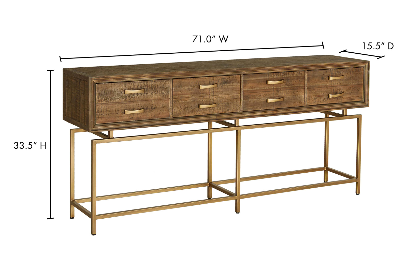 Moe's - Annecy Console Table in Brown