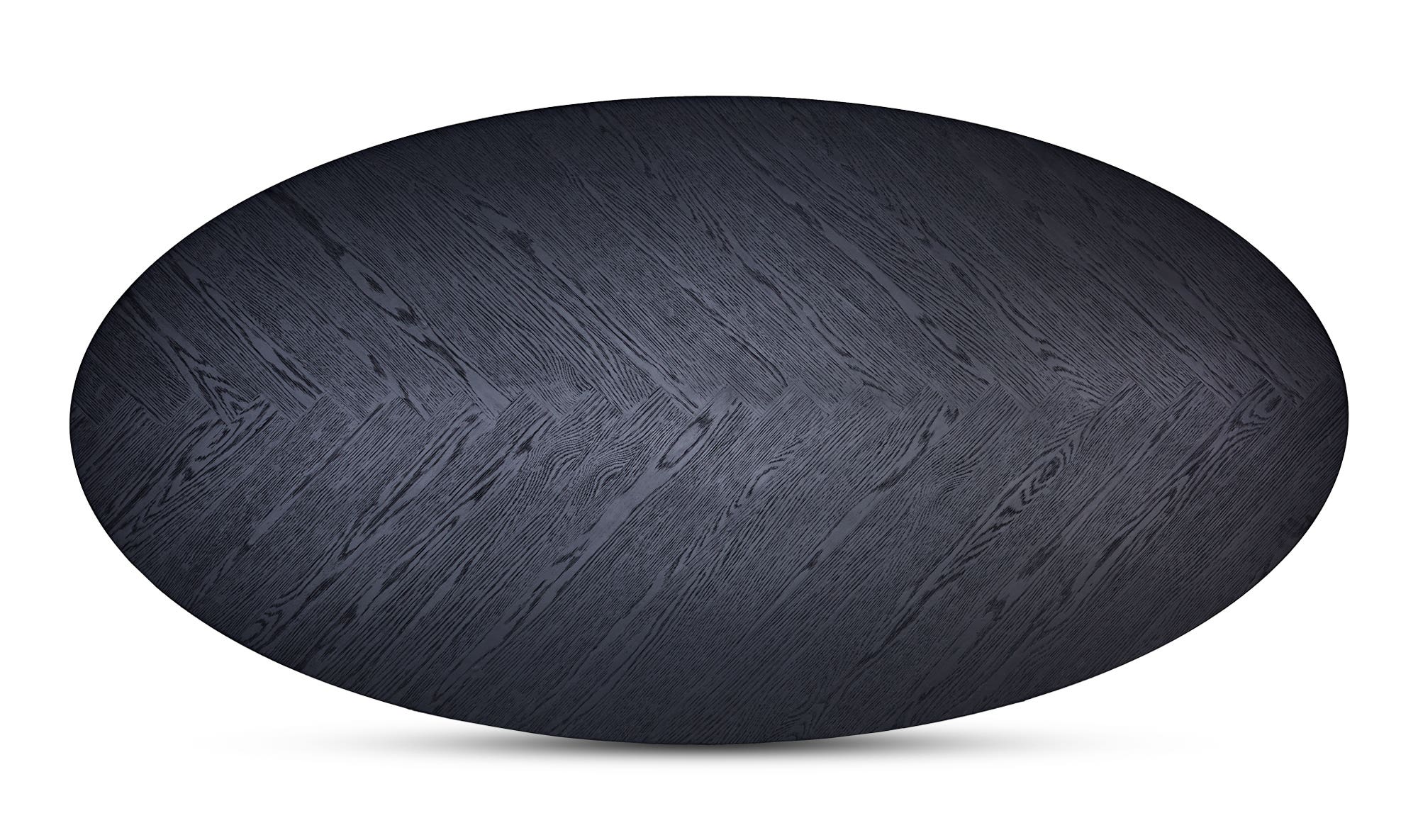 Moe's - William Modern Oval Dining Table in Black