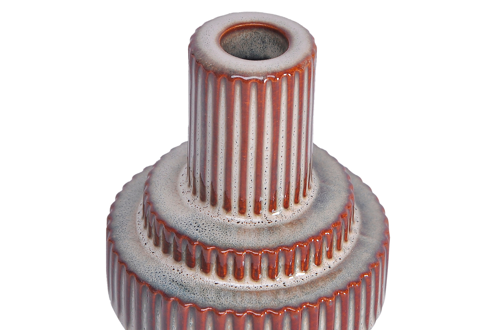 Moe's Maud Stoneware Candle Holder - Brown, Large