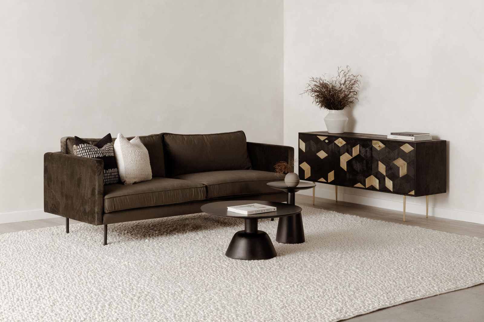 Moe's Raphael Sofa - Dark Green