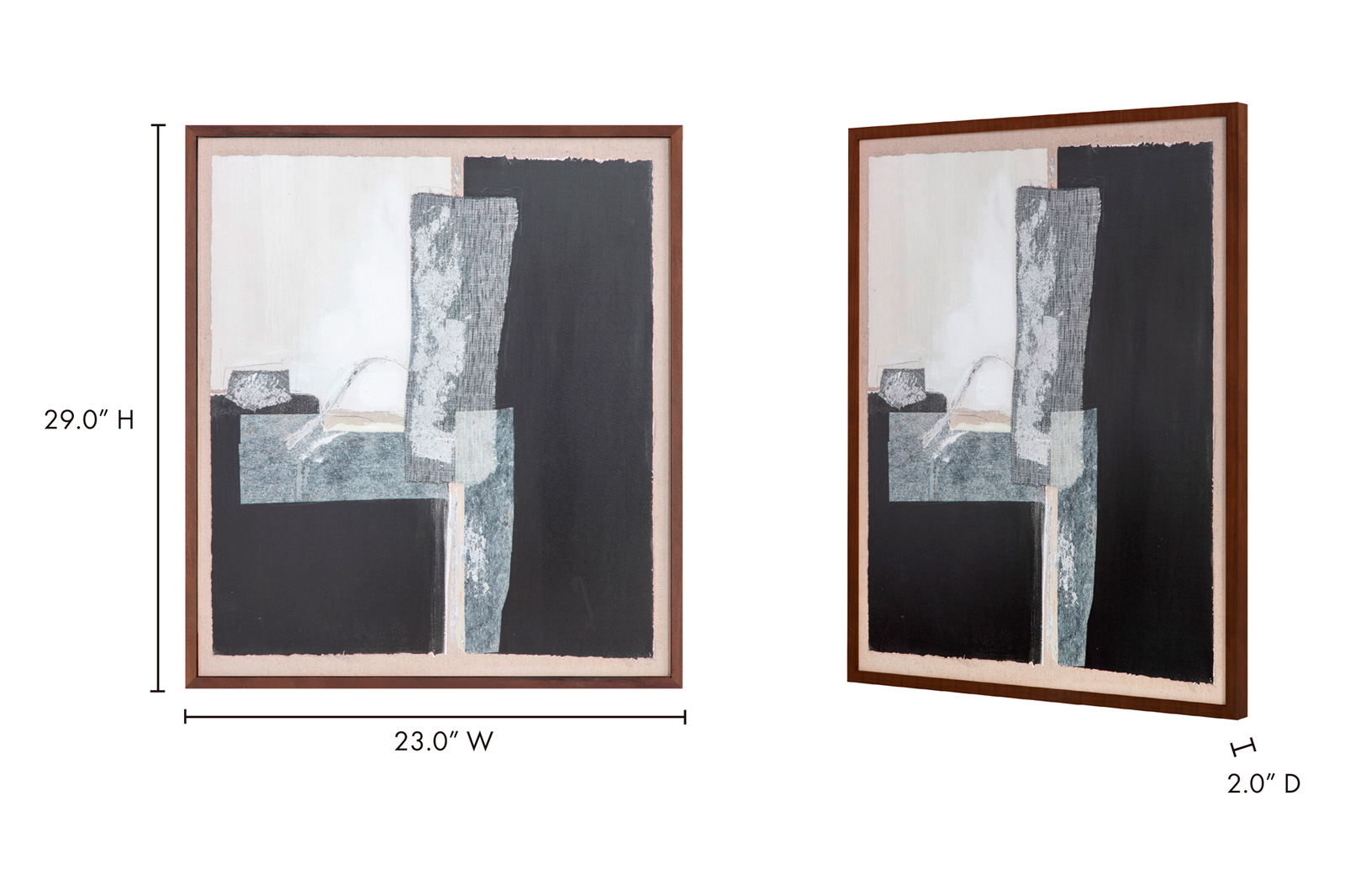 Moe's - Composition Framed Painting
