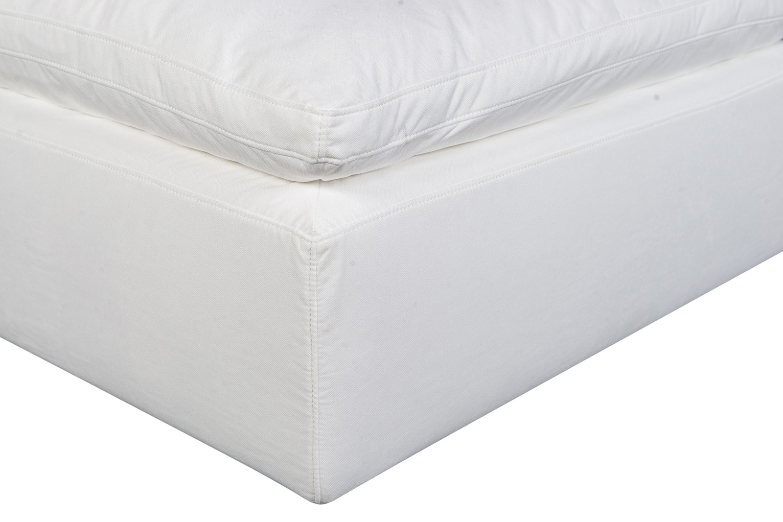 Moe's Terra Condo Ottoman - Cream White