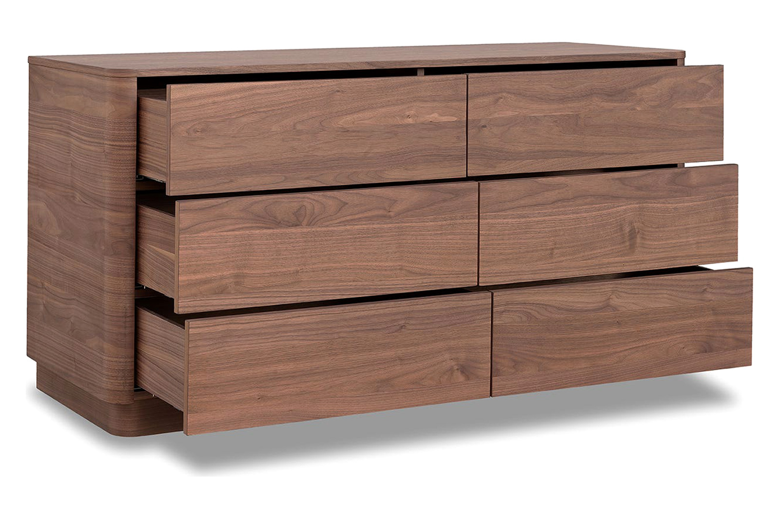 Moe's Round Off Dresser - Walnut