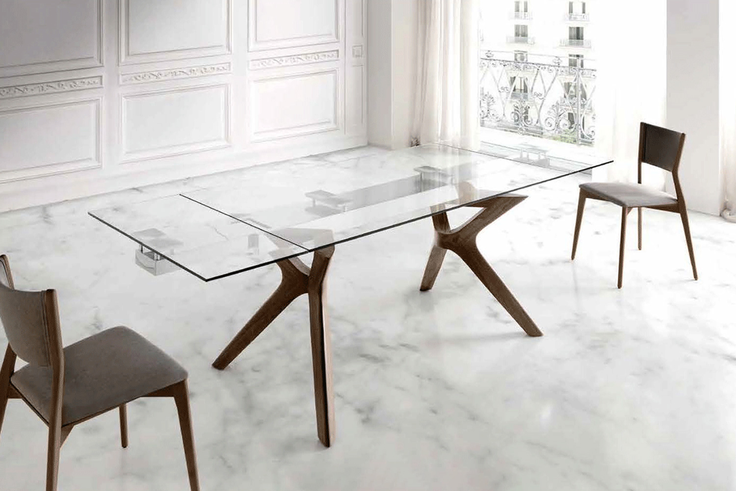 Nacher - Lin Extendable Rectangular Dining Table