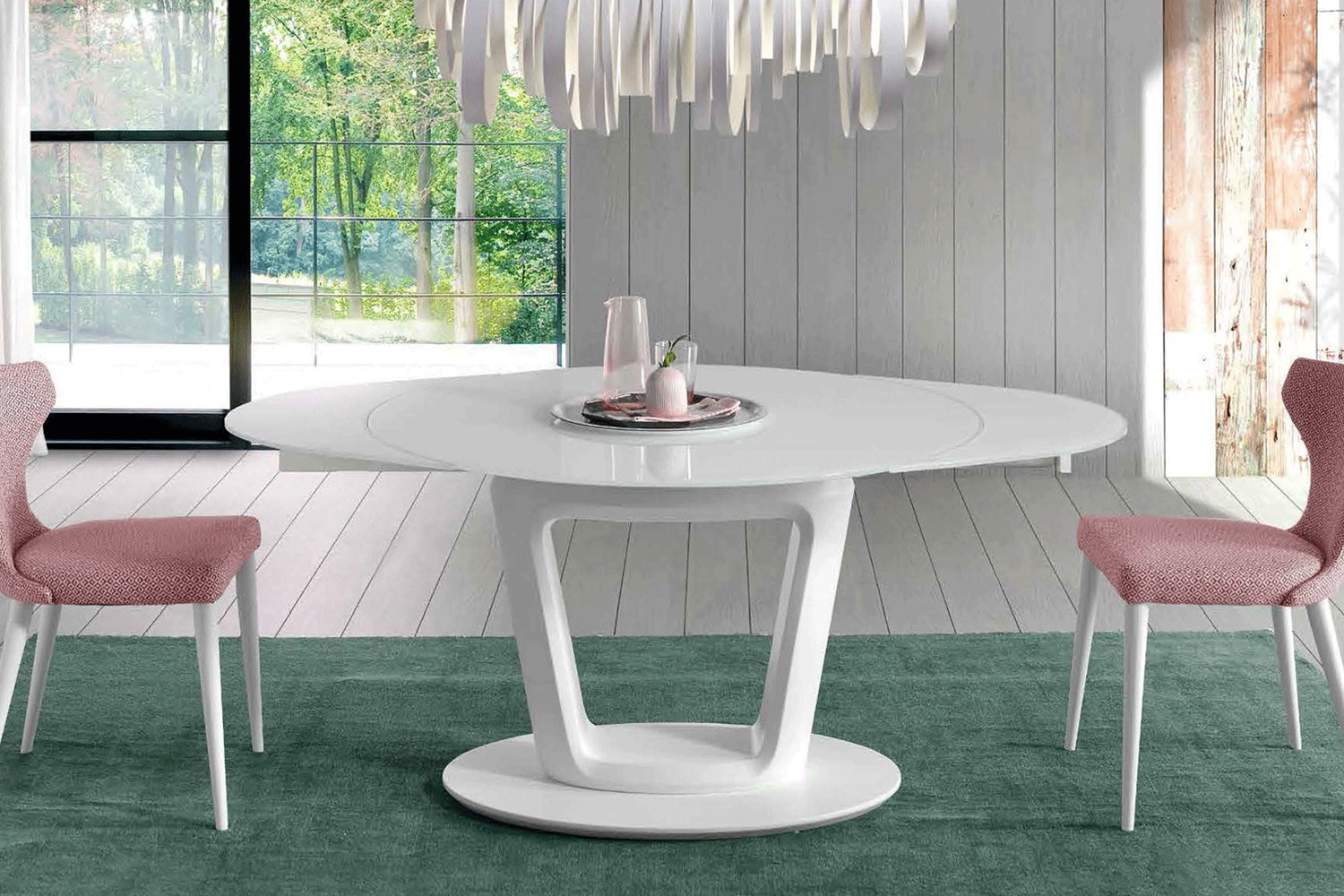 Nacher - Antonella Extendable Round Dining Table