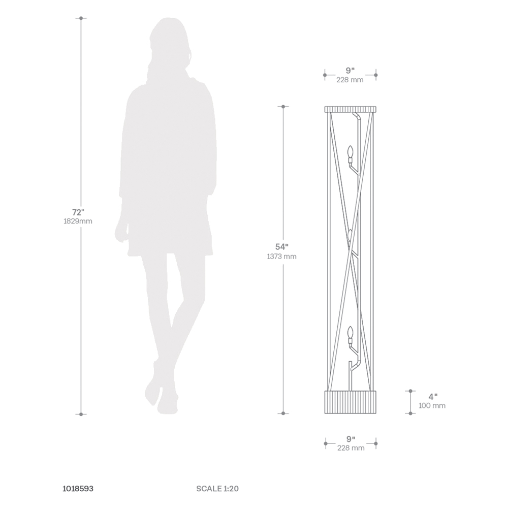 Nova Of CA - Torque Accent Floor Lamp Ebony