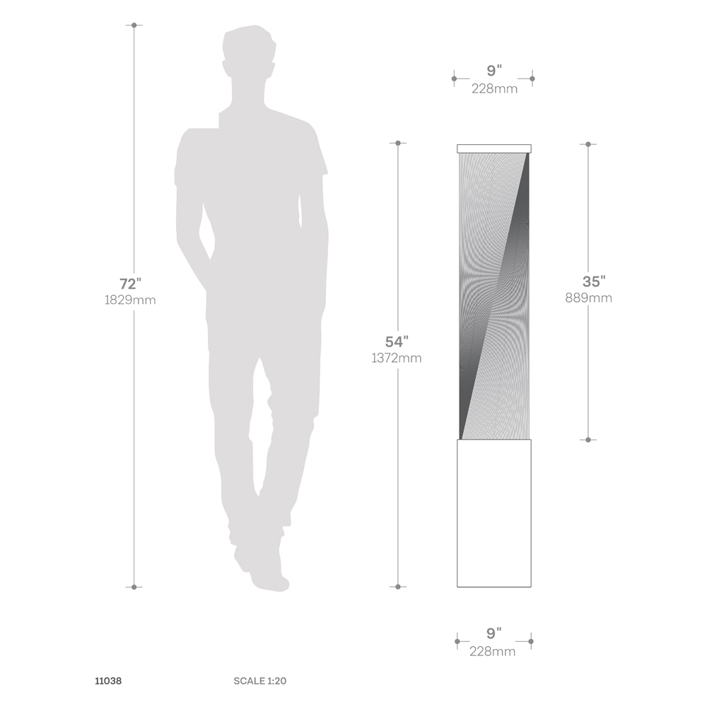 Nova Of CA - Torque Tall Base Accent Floor Lamp Espresso