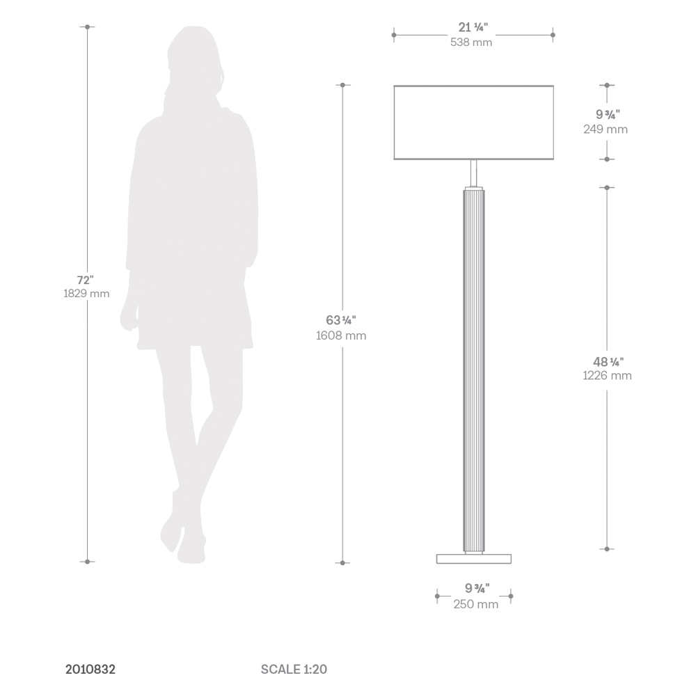 Nova Of CA Tambo Floor Lamp - Natural Ash