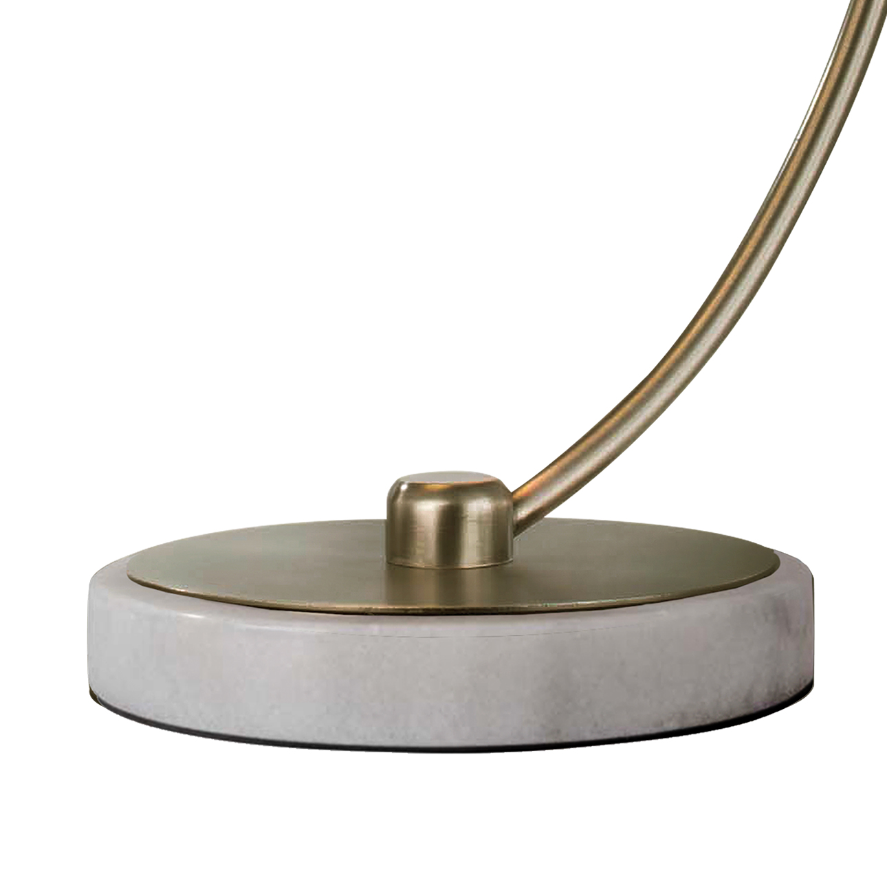 Nova Of CA Luna Bella Table Lamp - Brass/Matte White/Gold Leaf