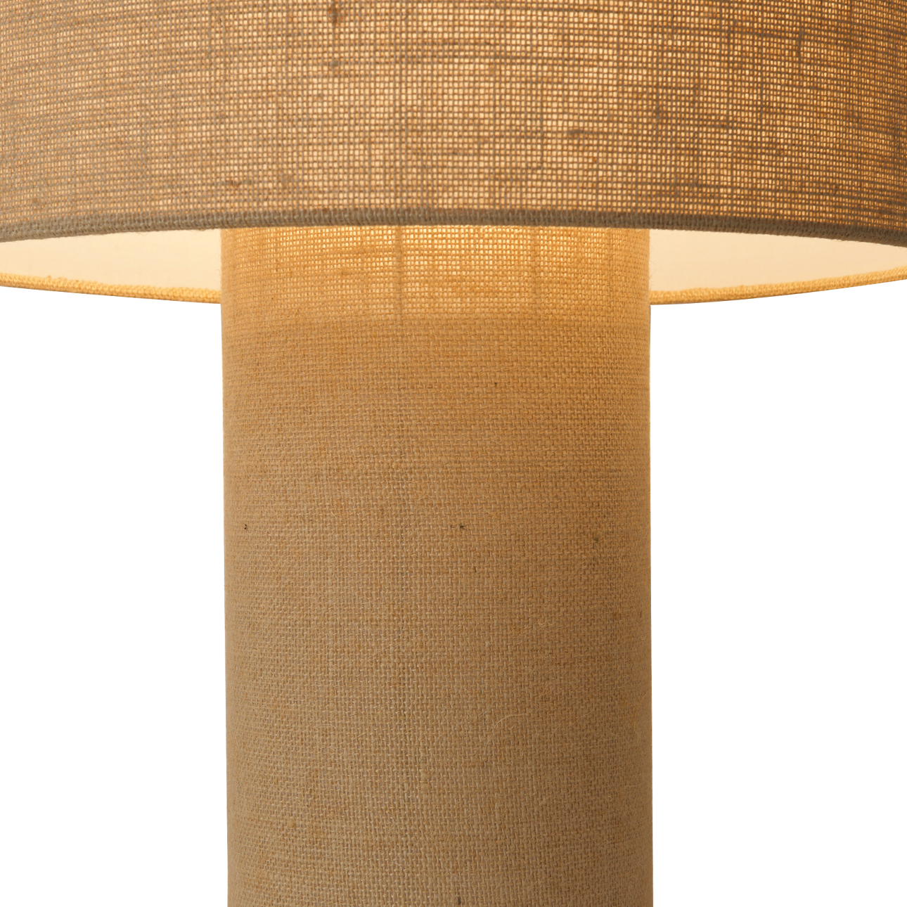Nova Of CA Moonlight Table Lamp - Woven Burlap Shade