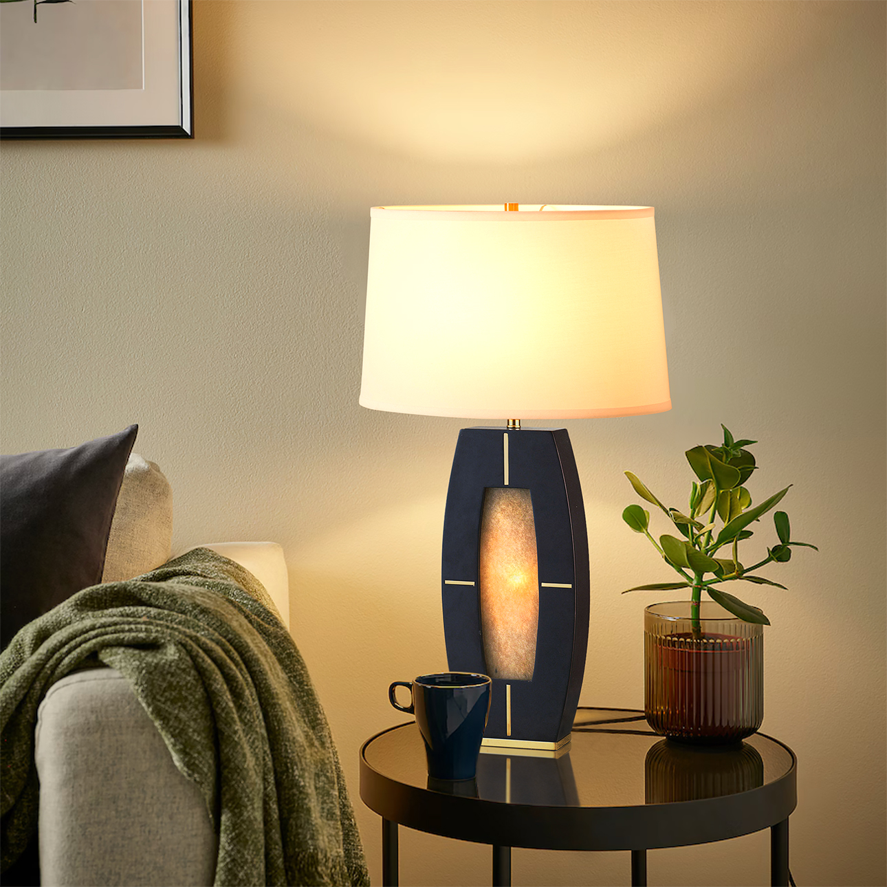 Nova Of CA - Delacey Table Lamp with Nightlight