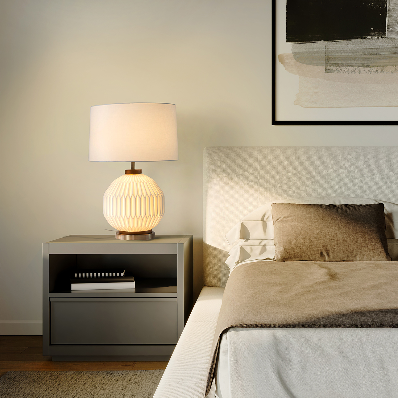 Nova Of CA - Moraga Table Lamp Weathered Brass