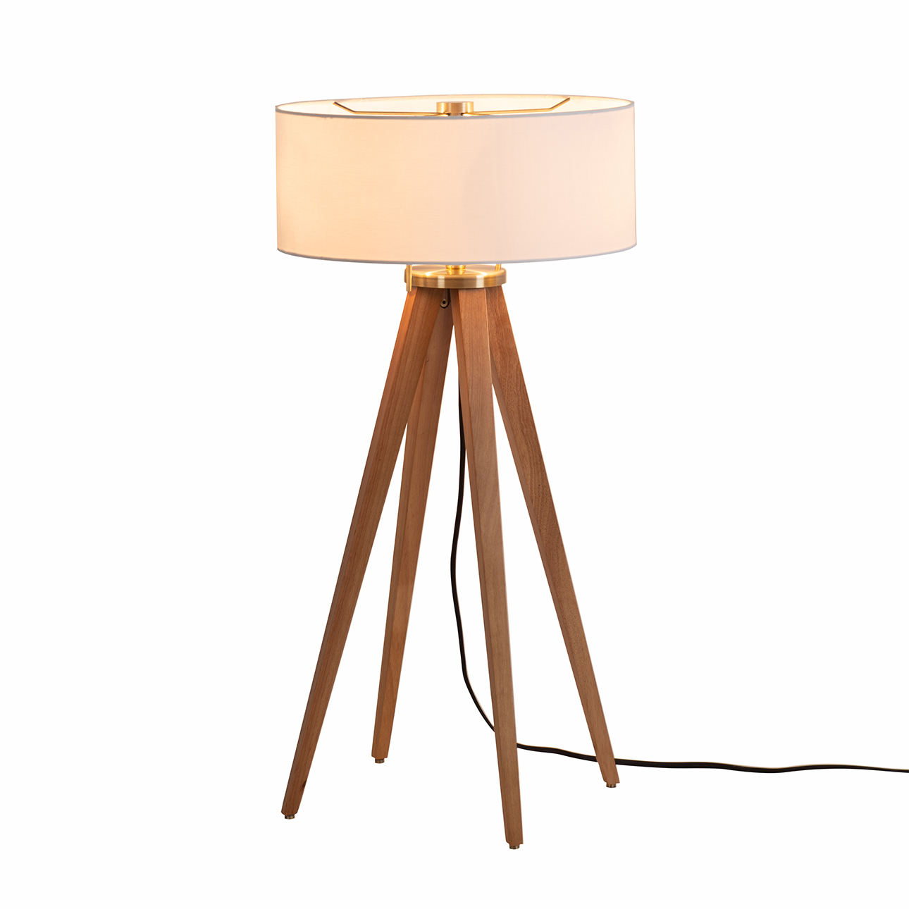 Nova Of CA Quattro Table Lamp - Natural Ash
