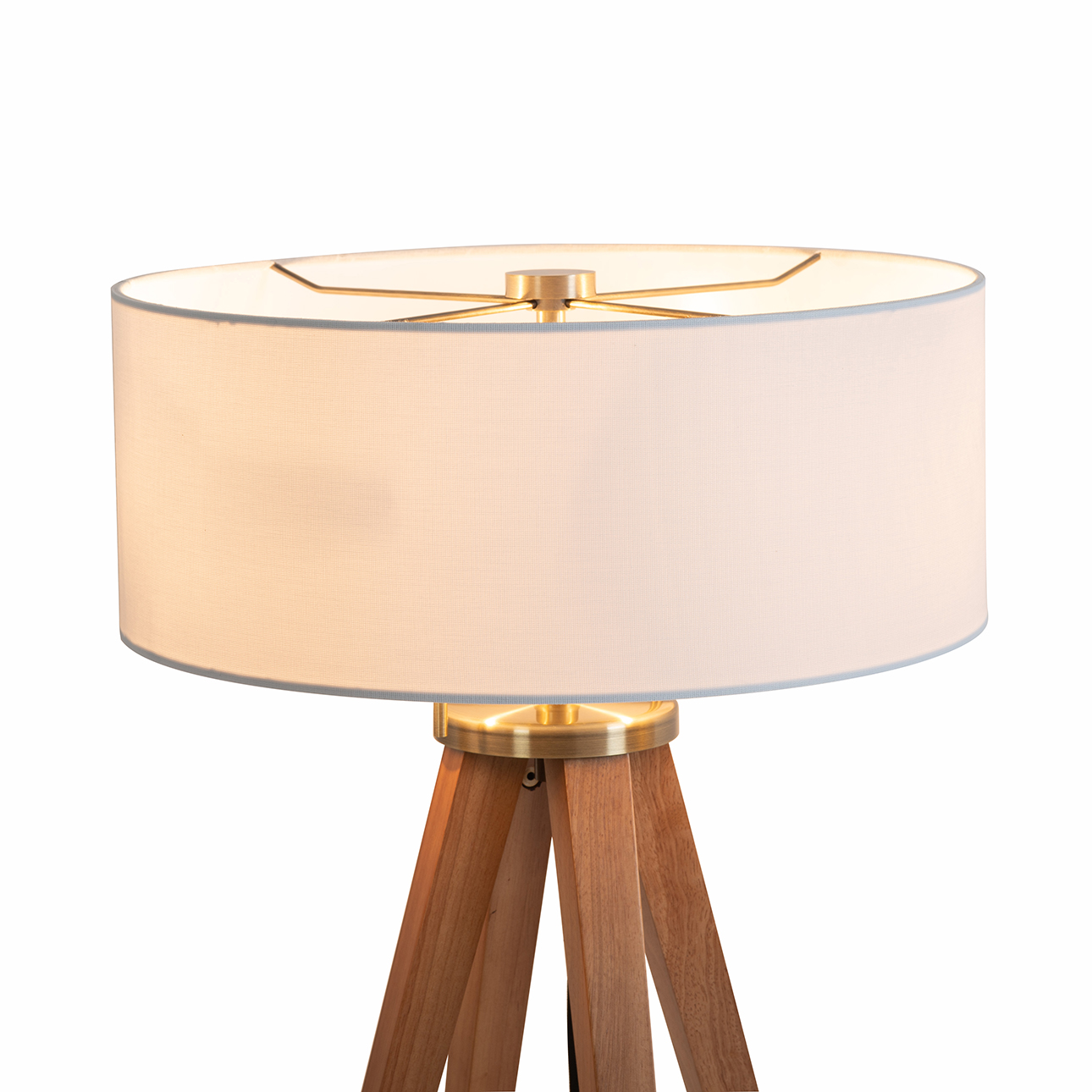 Nova Of CA Quattro Table Lamp - Natural Ash