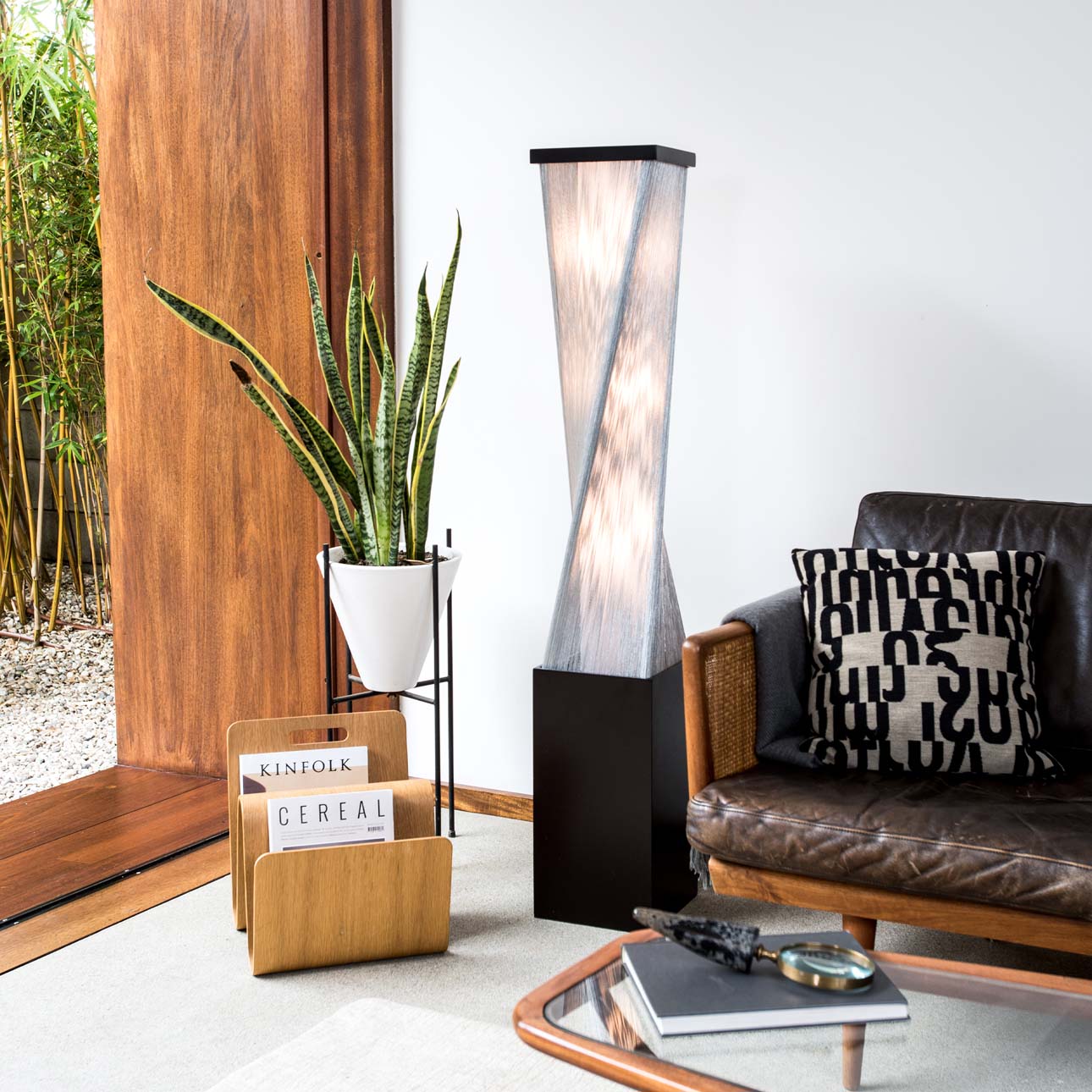 Nova Of CA - Torque Tall Base Accent Floor Lamp Espresso