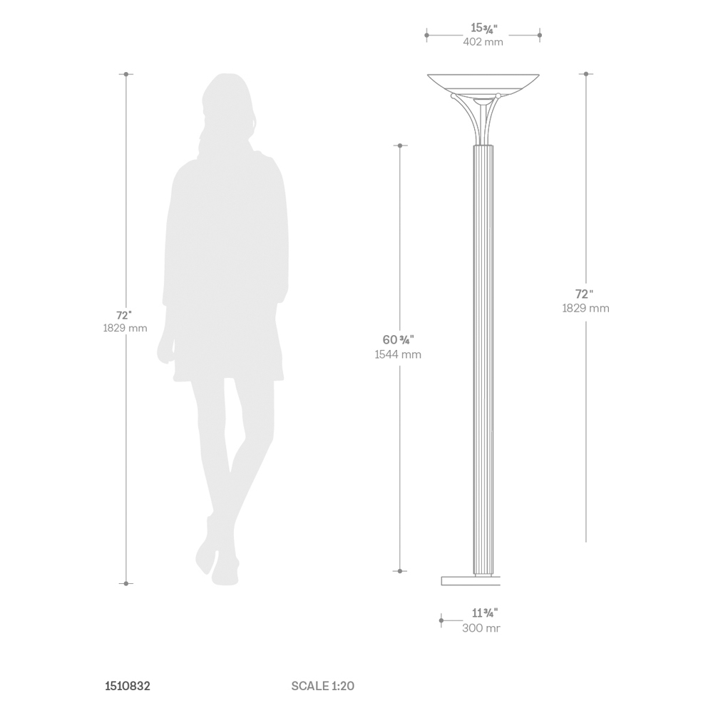 Nova Of CA - Tambo Torchiere Floor Lamp