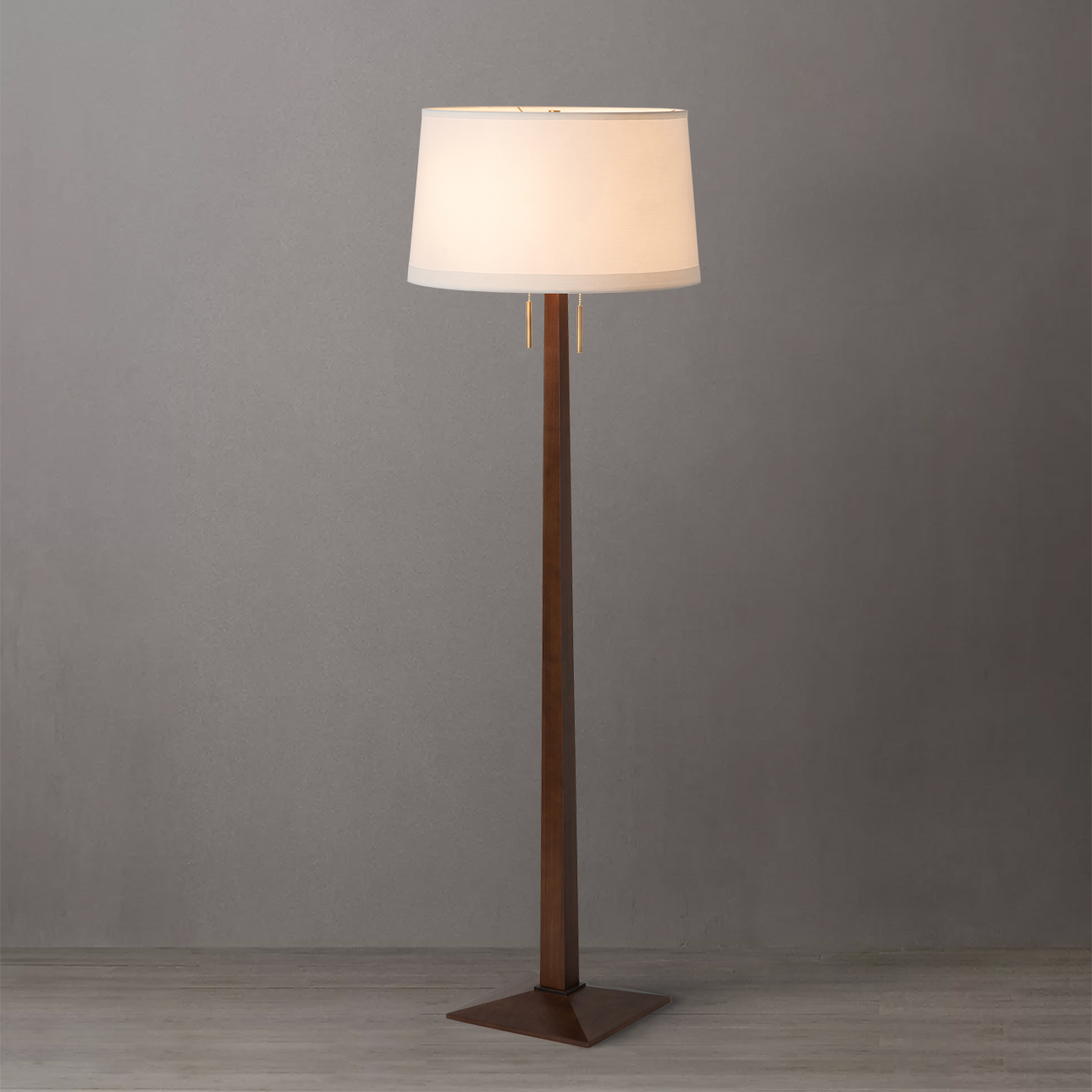 Nova Of CA - Taper Floor Lamp Dark Walnut