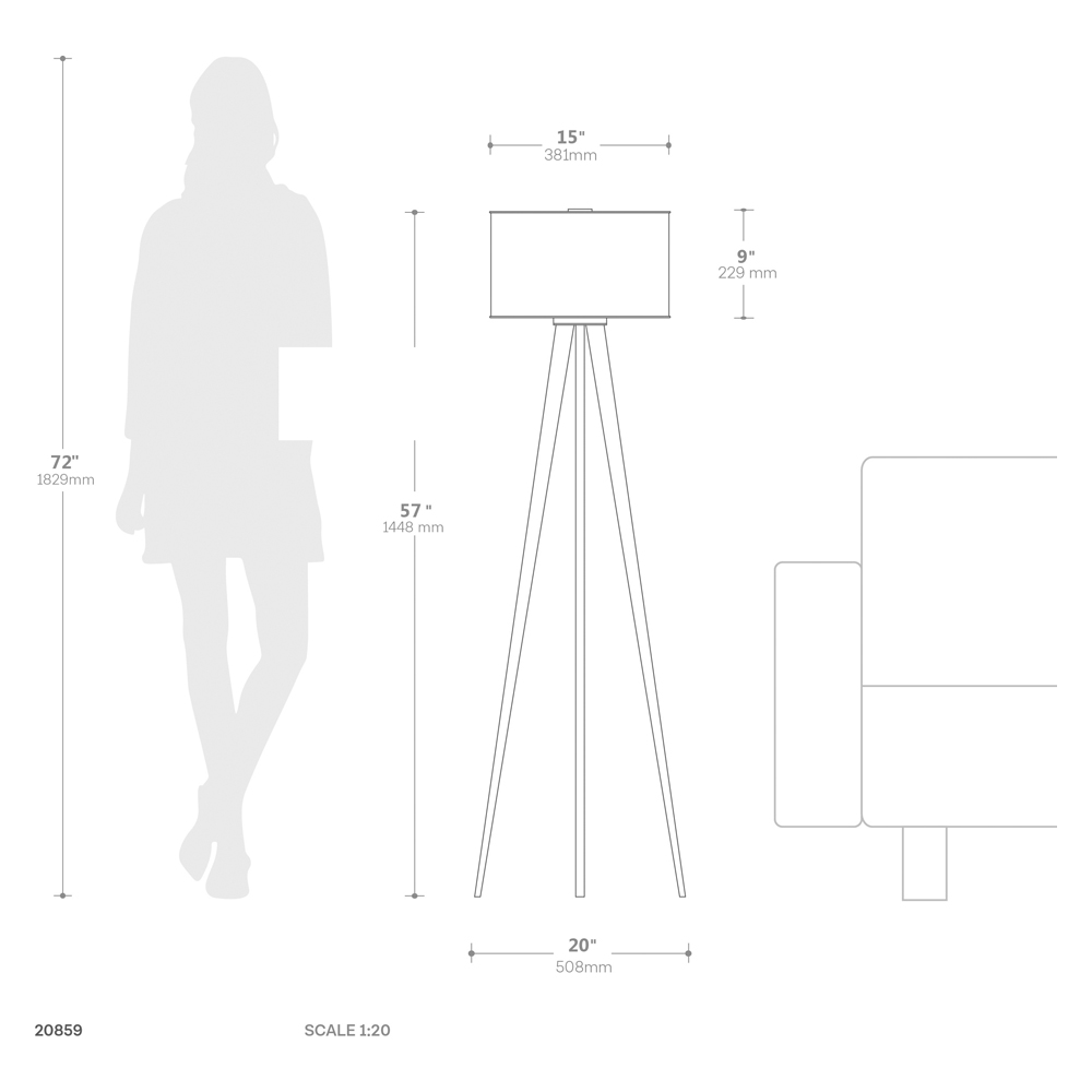 Nova Of CA - Quattro Floor Lamp