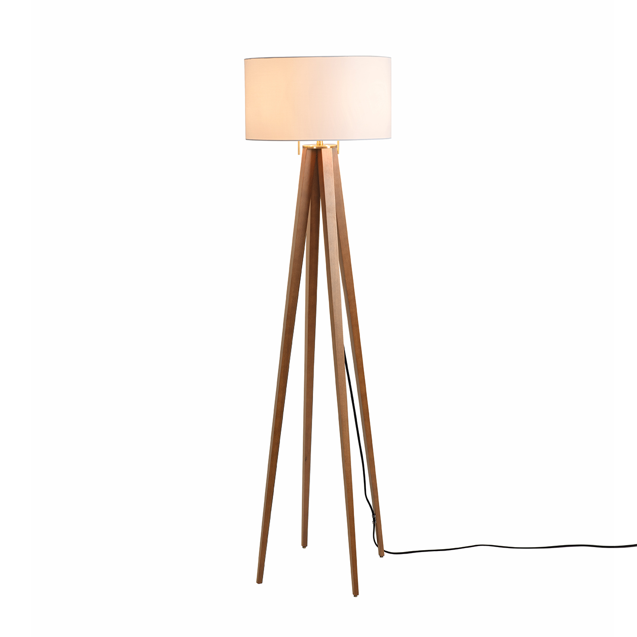 Nova Of CA Quattro Floor Lamp - Natural Ash