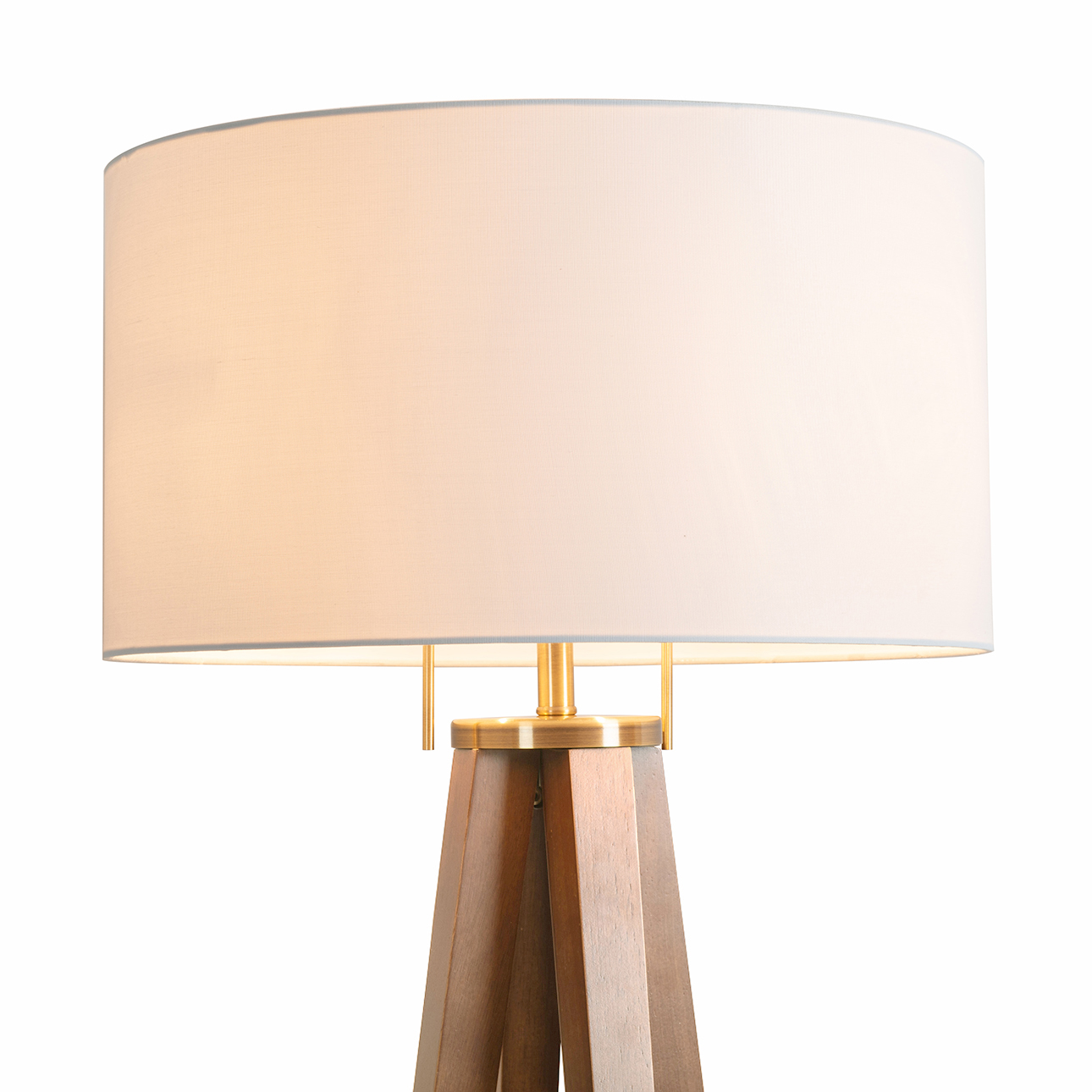Nova Of CA Quattro Floor Lamp - Natural Ash