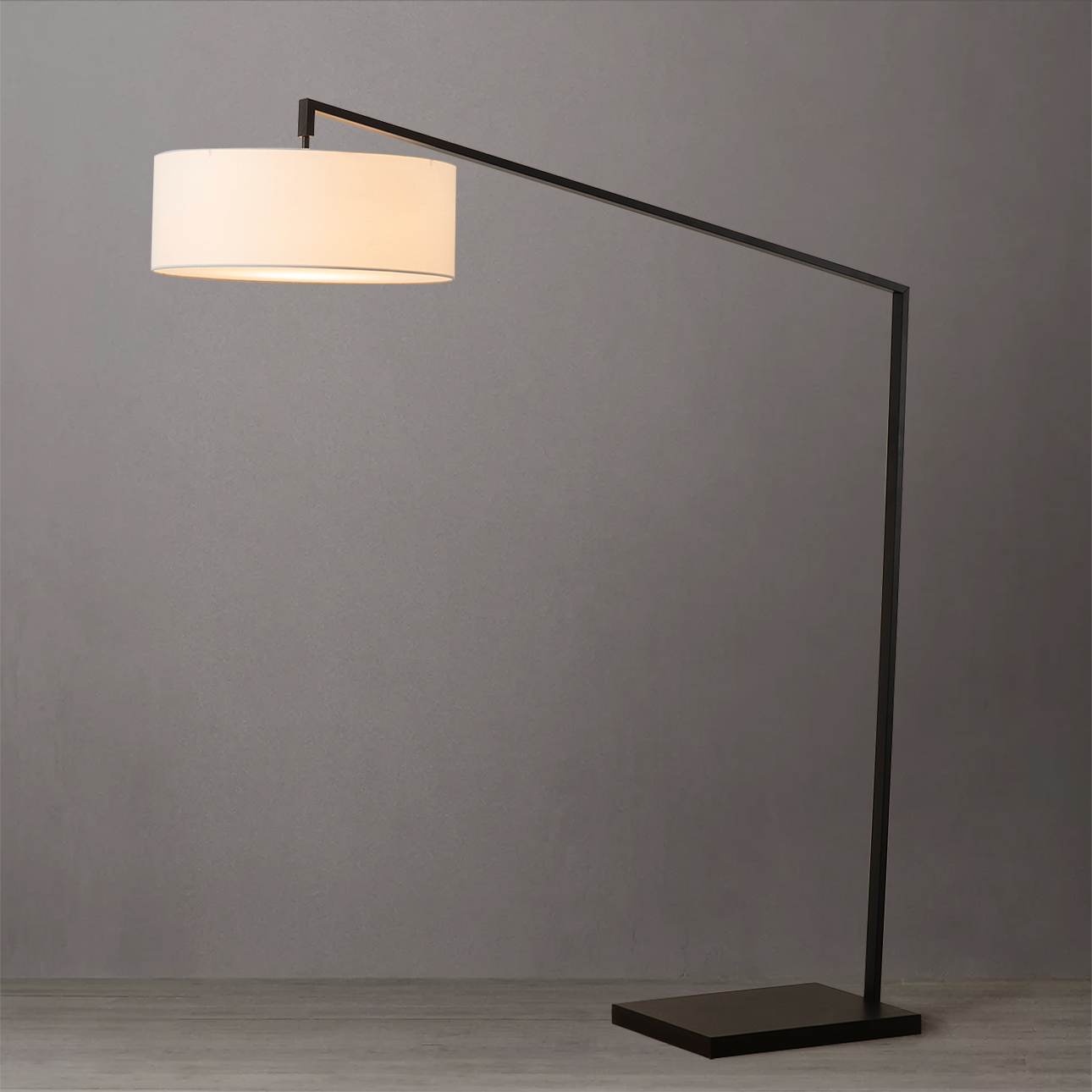 Nova Of CA - Stretch Arc Floor Lamp Matte Black 87" Height
