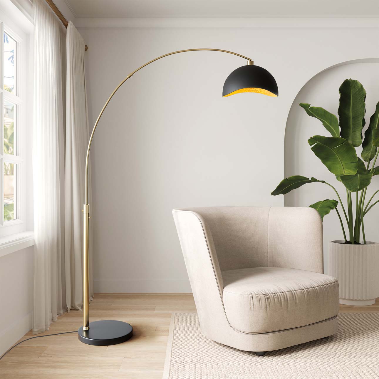 Nova Of CA - Luna Bella Arc Floor Lamp
