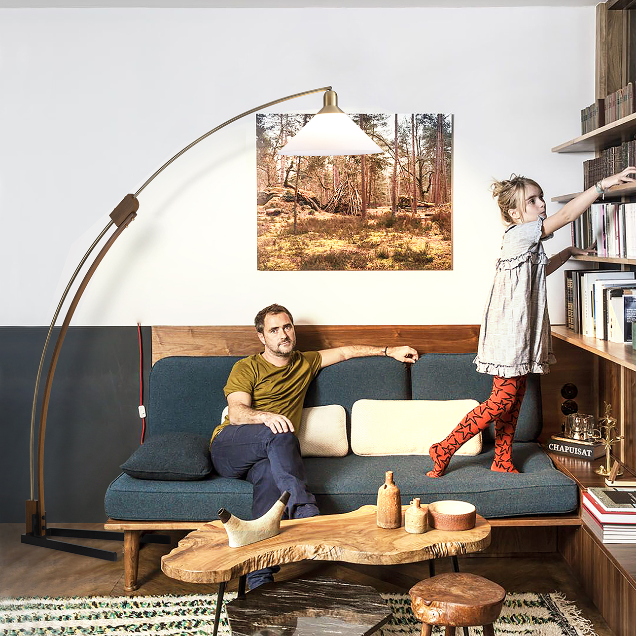 Nova Of CA - Melmar Arc Floor Lamp
