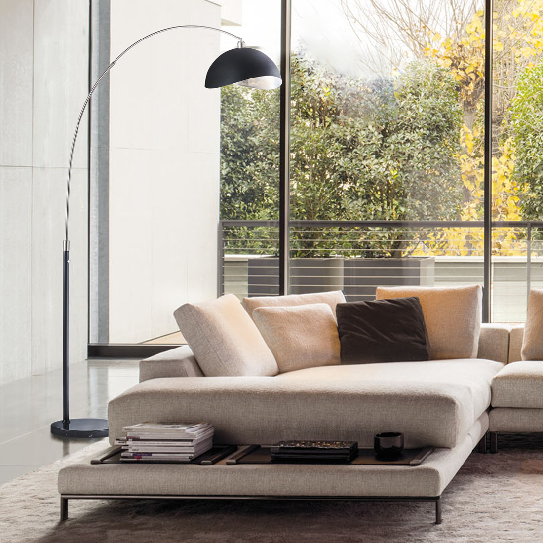 Nova Of CA - Orson 3 Light Arc Floor Lamp