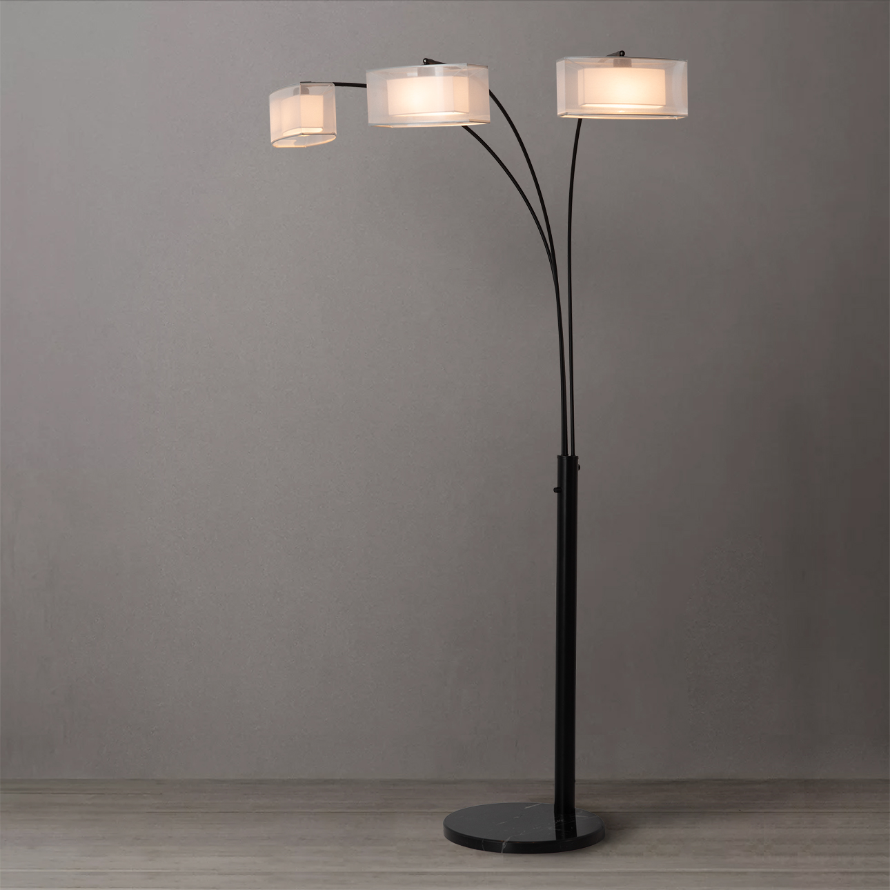 Nova Of CA - Amarillo 3 Light Arc Floor Lamp