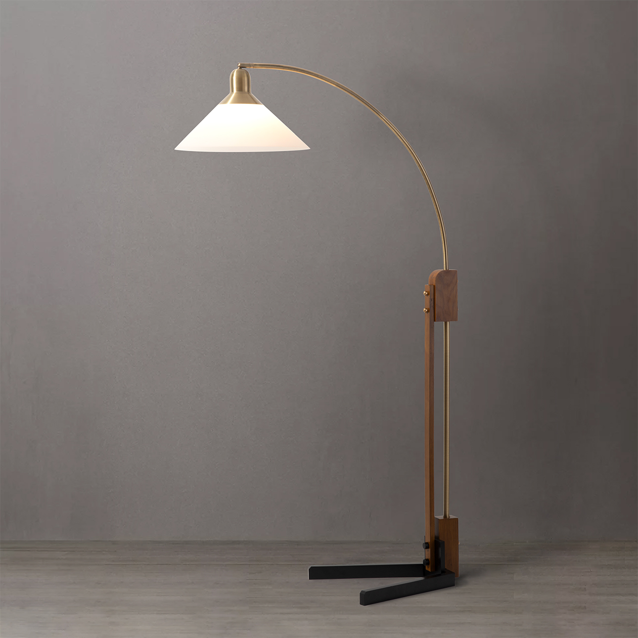 Nova Of CA - Melmar Chairside Arc Floor Lamp