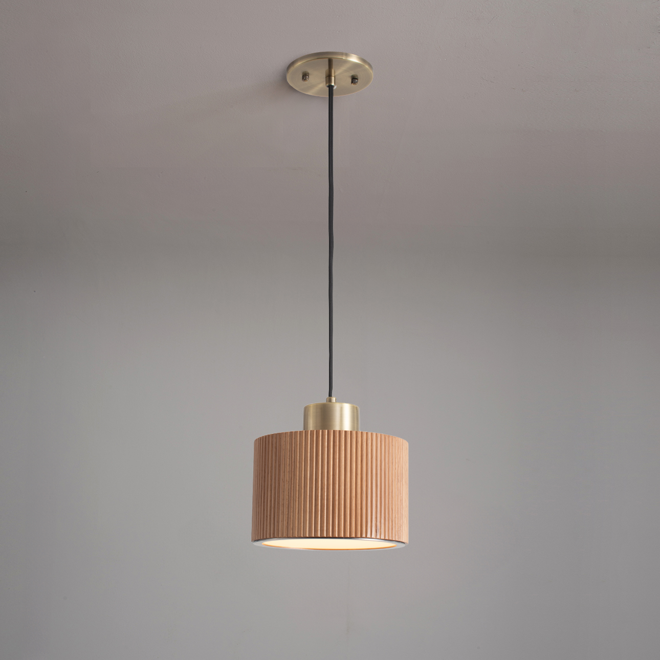 Nova Of CA Tambo Pendant Light - Natural Ash 10" Diameter