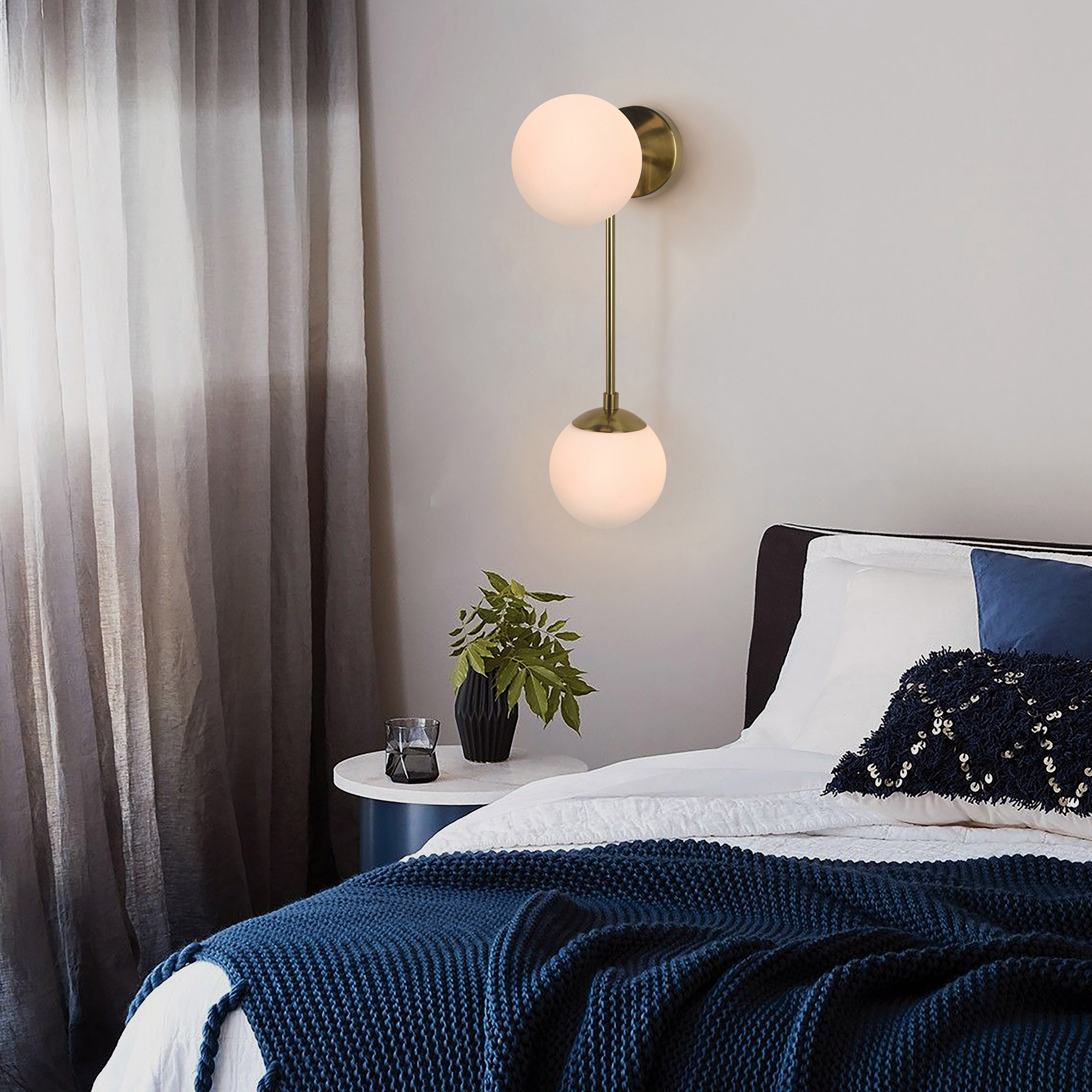 Nova Of CA - Duo Modern Contemporary Wall Sconce Brushed Brass
